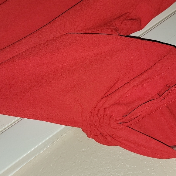 Drawstring Ruched High Low Blouse - Picture 3 of 4